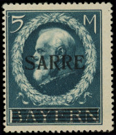 * SARRE 30 : 5m. Bleu, TB. J - Unused Stamps