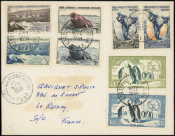 Let T.A.A.F. 2/7 + PA 2/3 Obl. Càd Iles Saint Paul Et Amsterdam 15/11/56 S. Env., TB - Covers & Documents