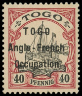 ** TOGO 38 : 40pf. Carmin Et Noir, TB - Otros & Sin Clasificación