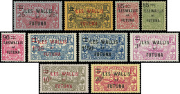 ** WALLIS ET FUTUNA 30/39 : La Série Surchargée, TB - Unused Stamps