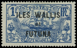 * WALLIS ET FUTUNA 36a : 1f. Bleu Sur Azuré, SANS Surcharge 1f50, TB - Nuovi