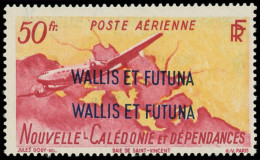 * WALLIS ET FUTUNA PA 12a : 50f. Rose Et Jaune, DOUBLE SURCHARGE, Tirage 20, RR Et TB - Nuovi