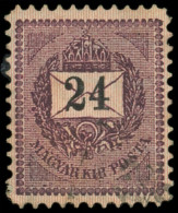 HONGRIE 32A : 24k. Brun-lilas Et Rose, Obl., Dentelé 11 1/2, TB - Sonstige & Ohne Zuordnung