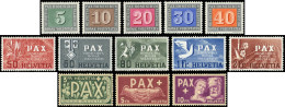 ** SUISSE 405/17 : Série PAX, TB - Unused Stamps