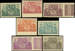 ** CONGO BELGE 185/91 : Cinquantenaire, NON DENTELES, TB - Altri & Non Classificati