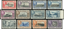 * FALKLAND 79/89 : La Série De 12 Valeurs, TB - Falkland Islands