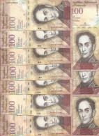 VENEZUELA 100 BOLIVARES 2015 VF P 93 I  ( 10 Billets ) - Venezuela