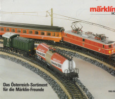 Catalogue MÄRKLIN 1985/86 HO 1/87 Das Österreich -Sortimen Für Märklin-Freunde - German