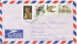 Australia Air Mail Cover Sent To Denmark 1995 Topic Stamps - Lettres & Documents