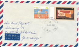 Australia Air Mail Cover Sent To Germany 8-6-1995 Topic Stamps - Storia Postale