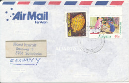 Australia Air Mail Cover Sent To Germany 9-9-1992 Topic Stamps - Storia Postale