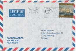 Australia Air Mail Cover Sent To Germany 18-3-1998 Single Franked - Brieven En Documenten