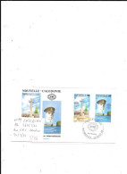 NOUVELLE CALEDONIE N° PA 269/70 OBL SUR FDC ILLUSTREE 24.8.90 - Storia Postale