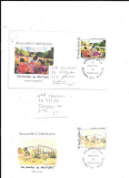 NOUVELLE CALEDONIE N° PA 278/79 OBL TABLEUX 2 FDC - Lettres & Documents