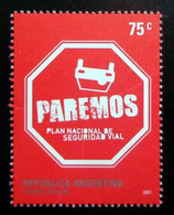 Argentina 2007 STOP, National Road Safety Plan MNH Stamp - Nuevos