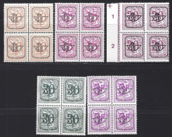 (BL83)   Pre 782-783-784 (n°pl)-786-798P2, Blocs De 4 ** - Typo Precancels 1951-80 (Figure On Lion)