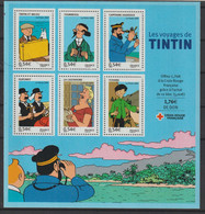 France 2007 Voyages De Tintin BF 109 ** MNH à La Faciale - Nuevos