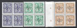 (BL84)   Pre 804P5a-810P5a-814P5a (n°pl)  Blocs De 4 ** - Typo Precancels 1967-85 (New Numerals)