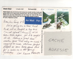 Timbres , Stamps " Rivière Jacques Cartier , Rivière Main " Sur CP , Carte , Postcard  Du 05/11/91 - Storia Postale