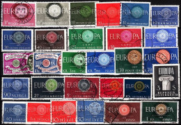 EUROPA CEPT 1960 Collection, 16 Countries, Used - Verzamelingen