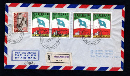 Somalia AFIS, POSTA VIAGGIATA 1954, MOGADISCIO PER NEW YORK, USA - Somalia (AFIS)