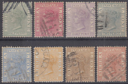 SIERRA LEONE 1884-91 SERIE COMPLETA 8 VALORI N.27-34 USATI - Sierra Leone (...-1960)