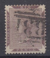 SIERRA LEONE 1885-96 6 D. N.36 USATO - Sierra Leone (...-1960)