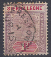 SIERRA LEONE 1896-97 1 D. N.41 USATO - Sierra Leone (...-1960)