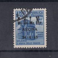 C.L.N ARONA MONUMENTI DISTRUTTI 1,25 LIRE USATO - Comitato Di Liberazione Nazionale (CLN)