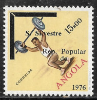 Angola – 1976 São Silvestre Race MNH Stamp Broken Surcharge Variety - Angola