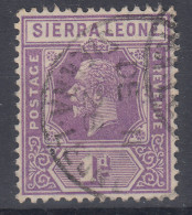 SIERRA LEONE 1921-27 GIORGIO V 1 D. N.132a USATO - Sierra Leone (...-1960)