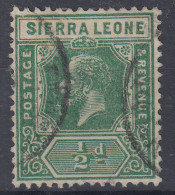 SIERRA LEONE 1921-27 GIORGIO V 1/2 D. N.131 USATO - Sierra Leone (...-1960)