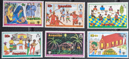 Anguilla, 1979, Mi 329-334, International Year Of The Child-Children’s Drawings, 6v, MNH - UNICEF