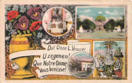 FANTAISIES - Que Notre Dame Vous Bénisse - Colorisé - Carte Postale Ancienne - Autres & Non Classés