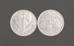 France 50 Centimes 1944 TTB - 50 Centimes