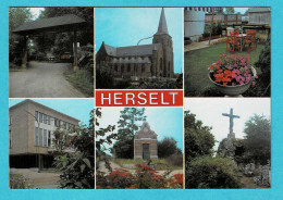 * Herselt (Antwerpen - Anvers) * (R. De Cock) Groeten Uit Herselt, Bonjour De Herselt, église, Kerk, Croix - Herselt