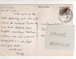 Timbres , Stamps " Oiseau " Sur CP , Carte , Postcard  Du 01/10/68 - Uganda (1962-...)