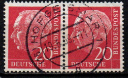 1954 Germania Federale Michel N. 185 Waagerechte Paare Usato - Gebraucht