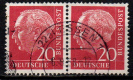 1954 Germania Federale Michel N. 185 Waagerechte Paare Usato - Gebraucht