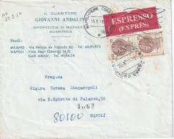 15/5/1970 - Espresso Da Napoli Per La Città - Guaritore Giovanni Andalini - Affr. 2 X 100L Siracusana Fluorescente - Correo Urgente/neumático