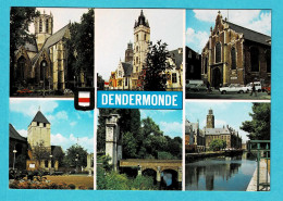 * Dendermonde - Termonde (Oost Vlaanderen) * (J. V. D. B., Nr 130/1) Groeten Uit Dendermonde, Bonjour De, église, Pont - Dendermonde