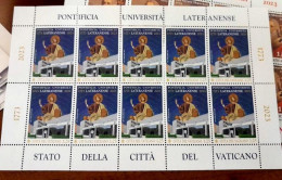 VATICAN 2023, ANNIVERSARIO UNITA' LATERANENSE SHEETS OF 10 MNH** - Unused Stamps
