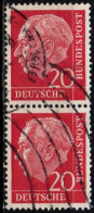 # 1954 Germania Federale - Coppia Verticale Usato - N. Michel 185 - Gebraucht