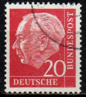 1954 Germania Federale - Francobollo Usato / Used - N. Michel 185 - Gebraucht