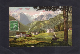 124503          Svizzera,  Luftkurort  Braunwald  Ob  Linthal,  Sanatorium  &  Hotel  Pension  Niederschlacht,  VG 1912 - Braunwald