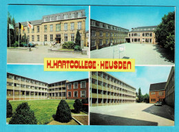 * Heusden Zolder (Limburg) * (Uitgaven Chromo Perla, Nr 5) Heilig Hartcollege, école, School, Cour, Speelplaats - Heusden-Zolder
