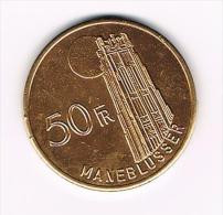 ¨¨ MECHELEN  MANEBLUSSER 50 FRANK  150 JAAR BELGIE   1980 - Jetons De Communes