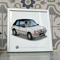 Poster Peugeot 205 CJ Cabriolet - Voitures