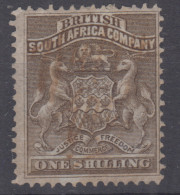 RHODESIA 1892-93 1 SHILLING N.4 USATO HIGH QUALITY - Southern Rhodesia (...-1964)