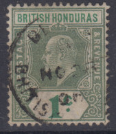 BRITISH HONDURAS 1904-07 1 CENTESIMO N.84 USATO - British Honduras (...-1970)